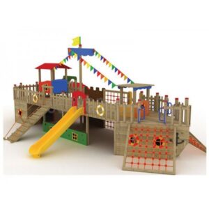 Ahşap Oyun Parkı Gemi Modeli