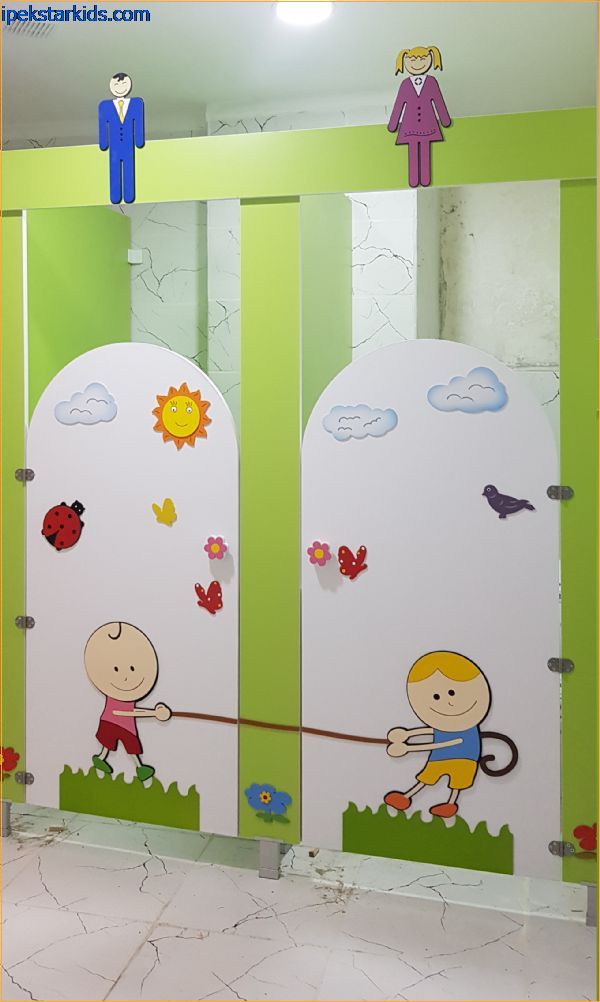 figürlü lavabo wc kapaması